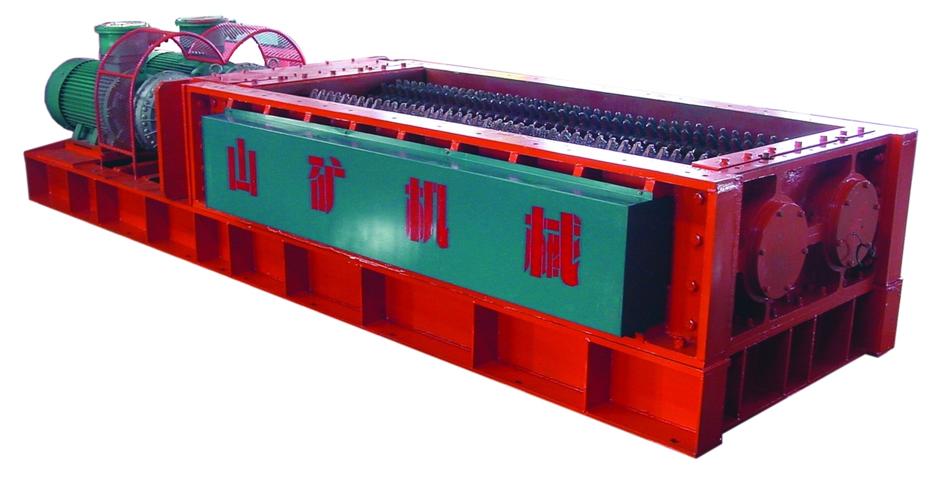 Roller crusher with two teeth